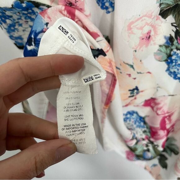 Show Me Your Mumu Womens Austin Floral Mini Dress Deep-V Medium Flower Print - Picture 8 of 8